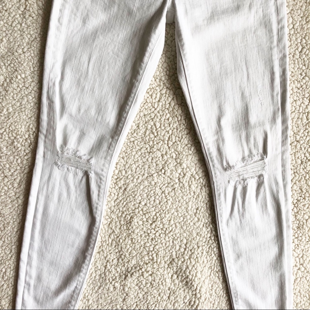 Mid Rise Ripped Jean Leggings - Picture 3 of 7